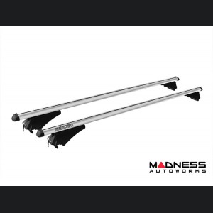 Alfa Romeo Stelvio Roof Rack Cross Bars - for models w/ factory roof rails - Silver